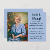 編集可能な写真の除・売却パーティの招待状 インビテーションポストカード (正面/裏面)