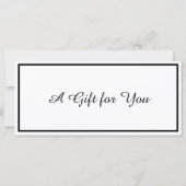 編集可能な写真ギフト証明書テンプレート (裏面)