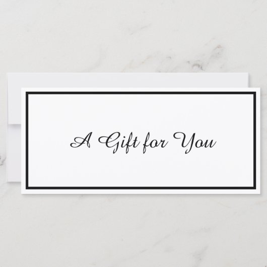 編集可能な写真ギフト証明書テンプレート (裏面)