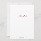 編集可能な写真フローラの採用のお知らせ 案内状 (裏面)