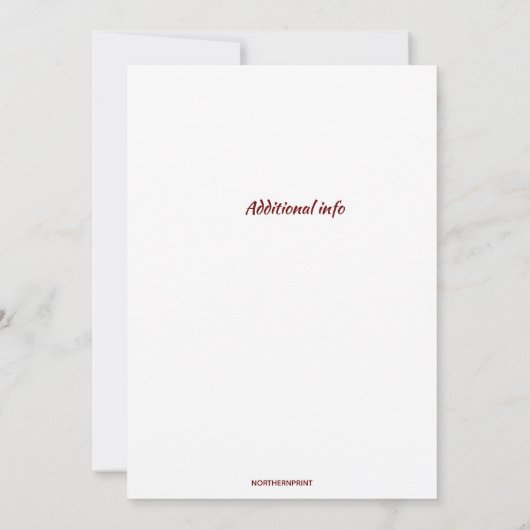 編集可能な写真フローラの採用のお知らせ 案内状 (裏面)