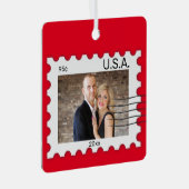 編集可能な写真切手メタルオーナメント メタルオーナメント (正面右)