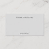 編集可能な写真2トーンの名刺 名刺 (裏面)