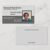 編集可能な写真2トーンの名刺 名刺 (正面/裏面)