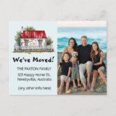 編集可能な写真 お引越ししました 案内ポストカード (正面)