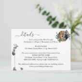 編集可能な写真 ユーカリ ウェディング 詳細 封入 エンクロージャーカード (スタンド正面)