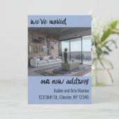 編集可能な写真 住所変更のお知らせ 招待状 (スタンド正面)