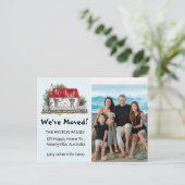 編集可能な写真 引っ越しました 案内ポストカード (スタンド正面)