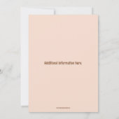 編集可能な写真 養子縁組 お祝い パーティー 招待状 (裏面)