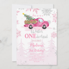 編集可能な冬のOneDerland招待状 招待状