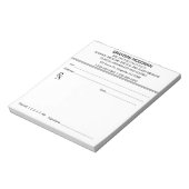 編集可能な処方箋メモ帳 ノートパッド (回転)