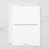 編集可能な出産前のカップル ハートの性別発表 招待状 (裏面)