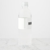 編集可能な列車水ボトルサイン誕生日 ペットボトルラベル (裏面)