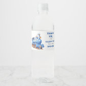 編集可能な列車水ボトルサイン誕生日 ペットボトルラベル (正面)