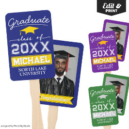 編集可能な卒業ガーデンフラグ名と学校名 ハンドファン