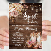 編集可能な南西部の素地女性のカーボーイSweet sixteen