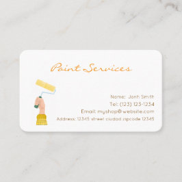 編集可能な名刺のペイントサービス 名刺