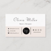 編集可能な名刺テンプレート 名刺 (正面)