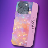 編集可能な名前きらめく《写真》ぼけ味カラフルプリズム Case-Mate iPhoneケース