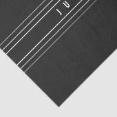 編集可能な名前とジオメトリストライプのオプション |黒と白 薄葉紙 (詳細)