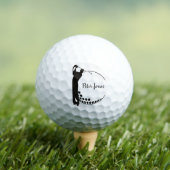 編集可能な名前のゴルフボール。 ゴルフボール (インサイチュ 木)