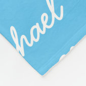 編集可能な名前の毛布 フリースブランケット (角)