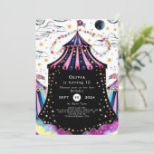 編集可能な回路誕生日 招待状 (スタンド正面)