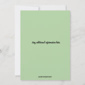 編集可能な囲炉裏のインテリアパーティー招待状 招待状 (裏面)