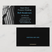 編集可能な圧力洗浄名刺 名刺 (正面/裏面)