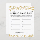 編集可能な場所Weブライダルシャワーゲーム (正面/裏面)