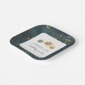 編集可能な外側空間パーティープレート ペーパープレート (傾斜あり)