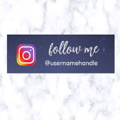 編集可能な夜の空後を追空私ソーシャルメディアQRコード スキニー名刺