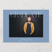 編集可能な大学の大学院数々の写真卒業 案内状 (正面)