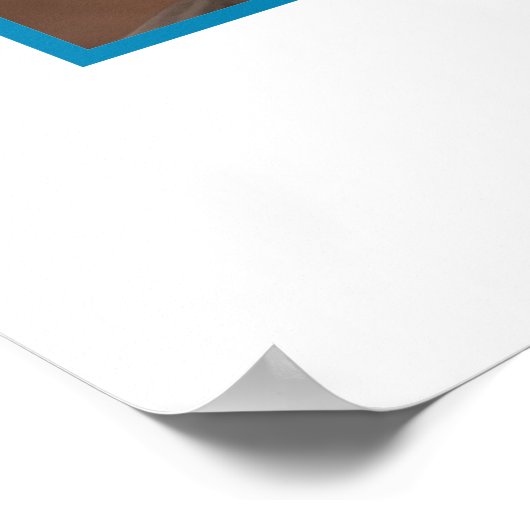 編集可能な大学院写真の署名 ポスター (角)