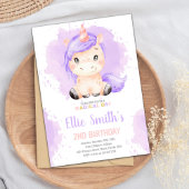 編集可能な女の子ファンタジーパーティーカード(星あり) 招待状