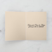 編集可能な女性と帽子と花Cinco de Mayo カード (内部)