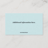 編集可能な女性の高齢者の介護者コンパニオンサービス 名刺 (裏面)