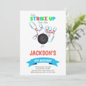 編集可能な子供パーティー招待状(男の子または女の子) 招待状 (スタンド正面)