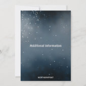 編集可能な宇宙誕生日パーティー招待状 招待状 (裏面)