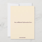 編集可能な宗教教会ステンドグラスの花 招待状 (裏面)