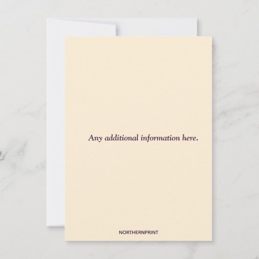 編集可能な宗教教会ステンドグラスの花 招待状 (裏面)