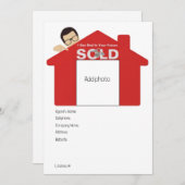 編集可能な実在不動産エージェント シーズンカード (正面/裏面)