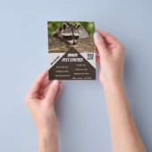 編集可能な害虫駆除 チラシ (手)