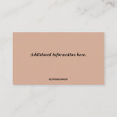 編集可能な家具の修復および修理ビジネス 名刺 (裏面)