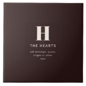 編集可能な家族の名字または会社名 タイル (正面)