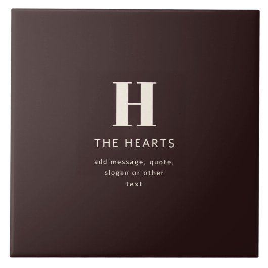 編集可能な家族の名字または会社名 タイル (正面)