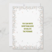 編集可能な寿司誕生日パーティー招待状 招待状 (裏面)