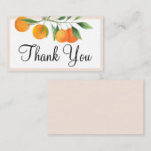 編集可能な小さなかわいこちゃん赤ちゃんシャワーありがとう エンクロージャーカード (正面/裏面)