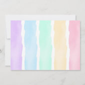 編集可能な小さな妖精の誕生日パーティーの写真 招待状 (裏面)