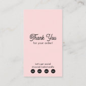 編集可能な小売価格ラベル衣類スイングラベルピンク 名刺 (裏面)